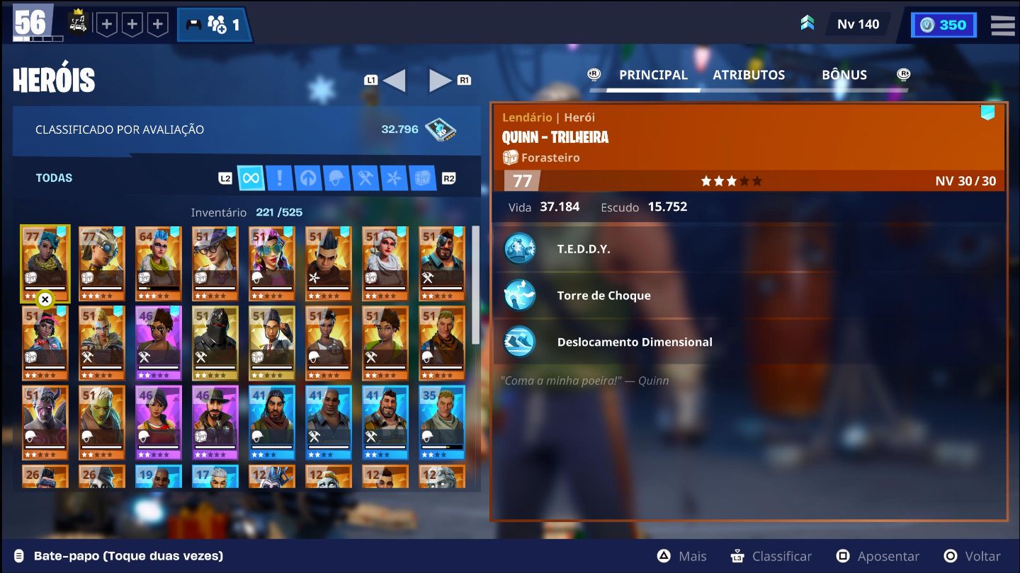CONTA SALVE O MUNDO OG!!! FARM VBUCKS