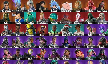 CONTA FORTNITE 80 SKINS | +100 PICARETAS/EMOTES | VEGETA, AVATAR, MARVEL, GERALT