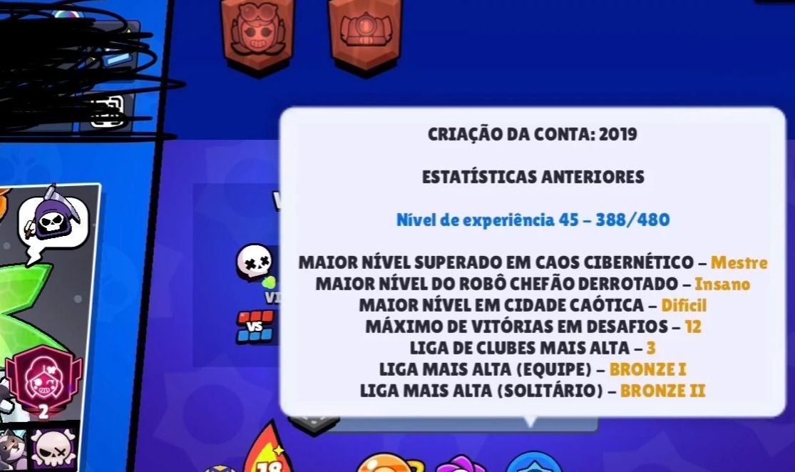 Conta brawl stars 2019 com todos brawlers 55K trofeu
