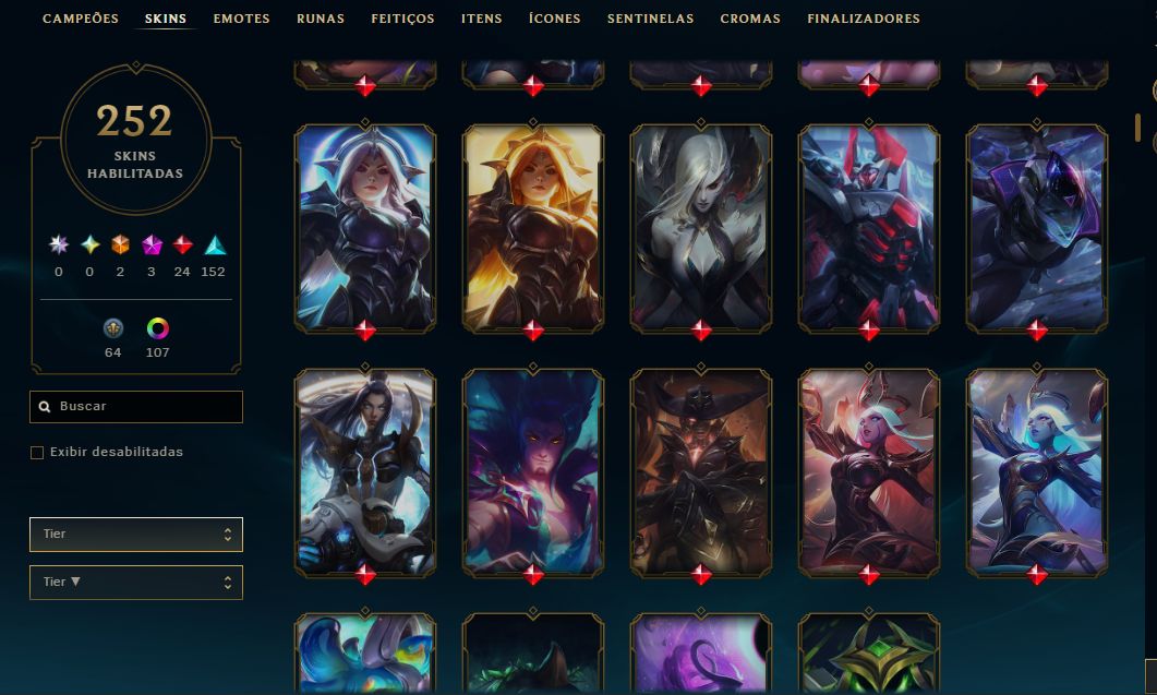 CONTA FULL ACESSO | 252 SKINS | R$1350 GASTOS | NV 570