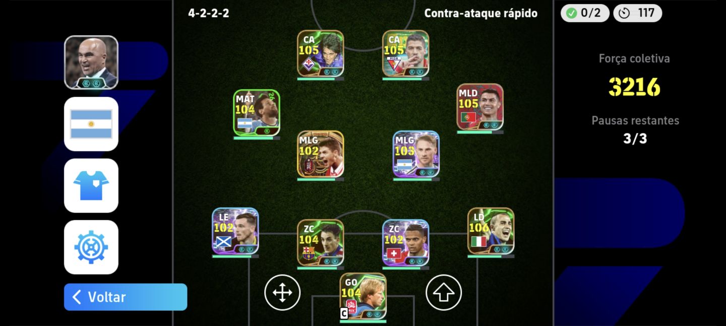 CONTA DE EFOOTBALL RARA COM 3216 de força