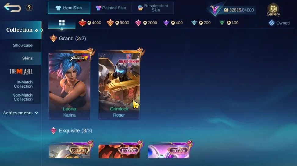 344 SKINS - 4 ZODIAC - FULL HEROIS E EMBLEMAS