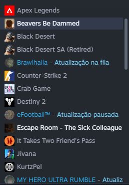 CONTA STEAM COM ALGUNS JOGUINHOS