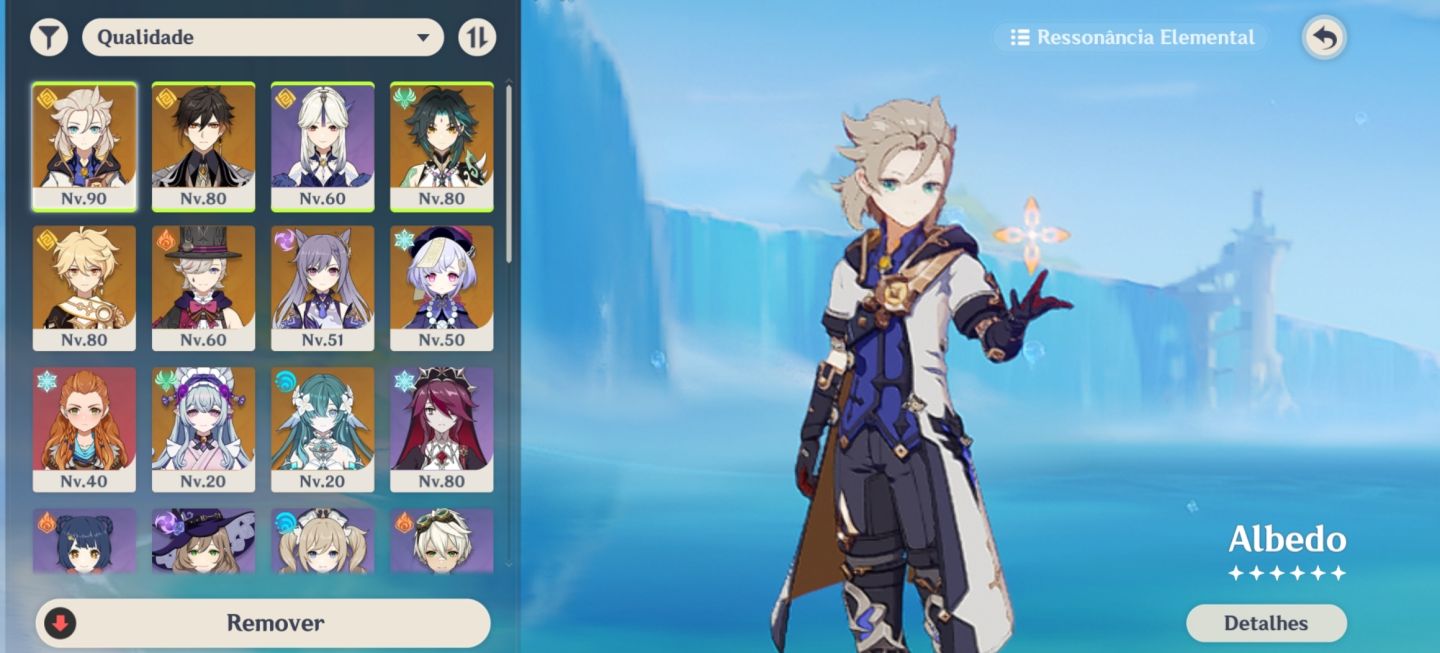 CONTA GENSHIN IMPACT / 8 PERSONAGENS T5
