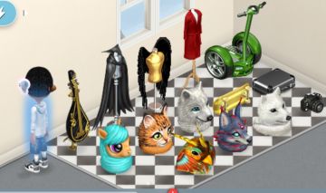 Conta MiniMania, com vários Raros no inventário.