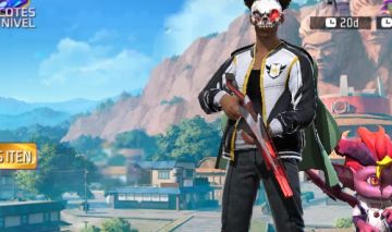 CONTA FF NÍVEL 1: M1014 SCORPION + 2 EMOTES NARUTO + CARRO LENDÁRIO