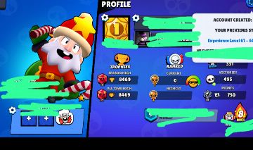 CONTA DE BRAWL STAR DE 2019!!!