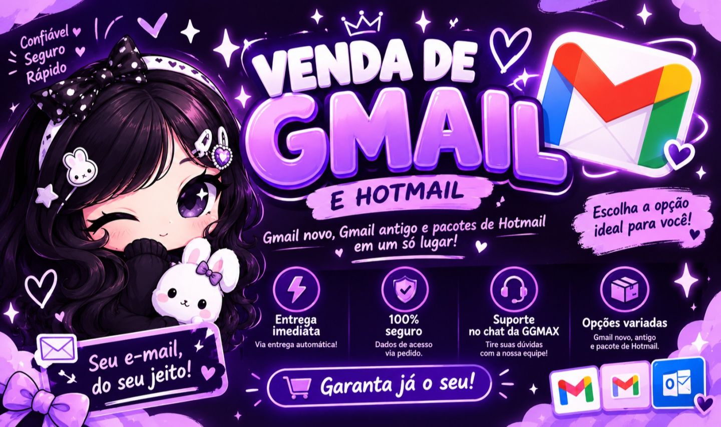 Gmail e Hotmail | Novas | Ip Br| QUALIDADE!