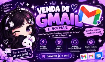 Gmail e Hotmail | Novas | Ip Br| QUALIDADE!