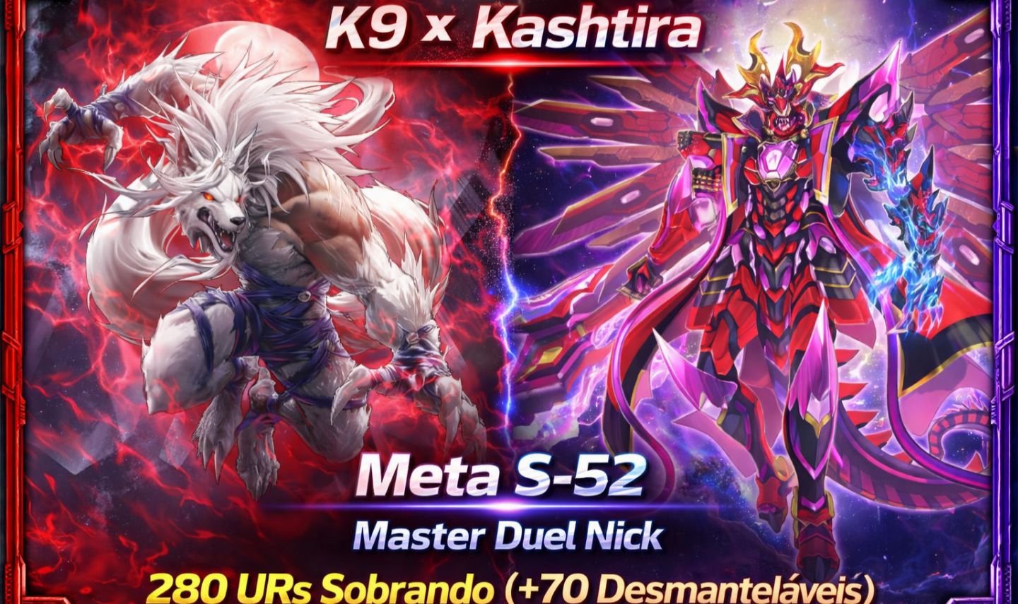 Master Duel Conta Deck K9 + Kashtira S-52 (Entrega Automática)