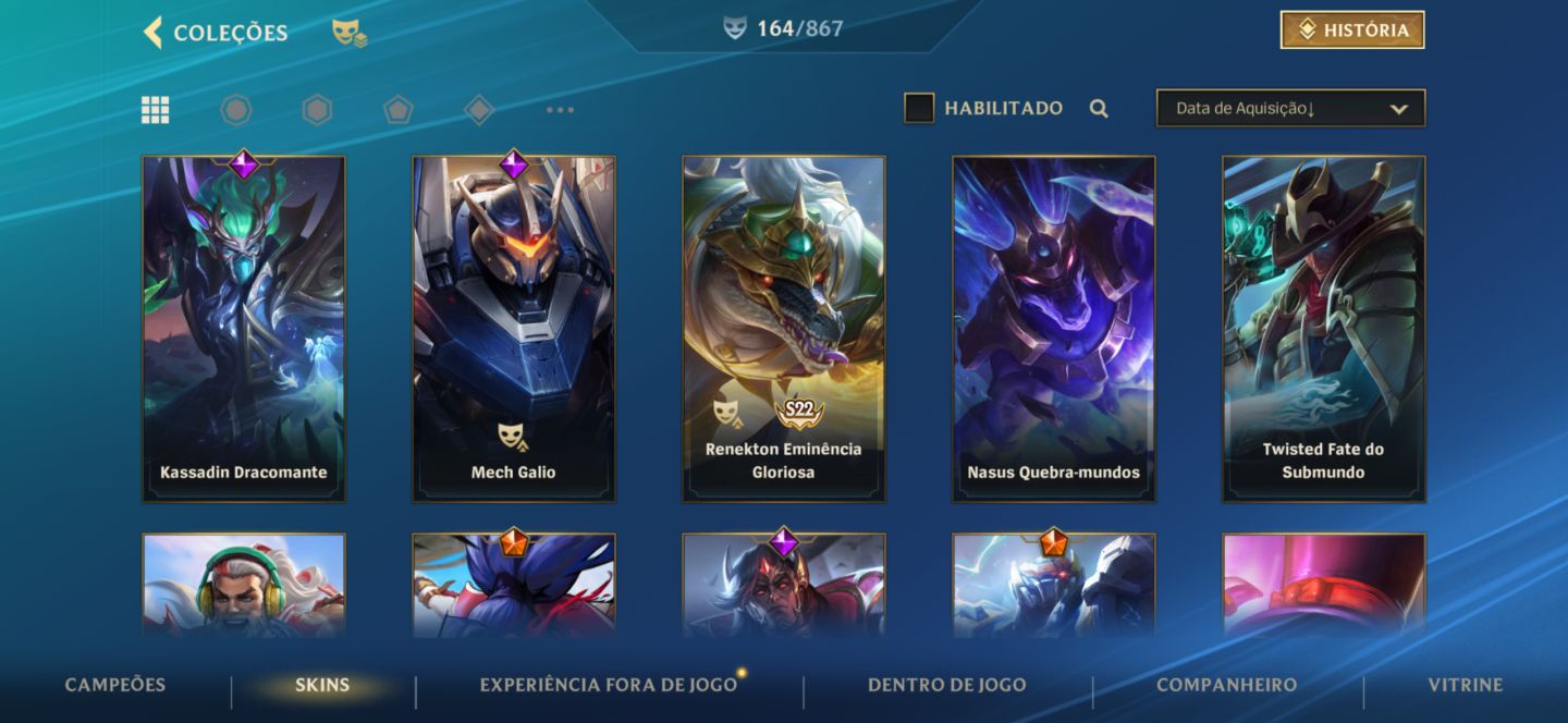 CONTA WILD RIFT CHALLANGER COM SKIN JINX NOVA