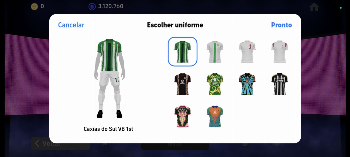 Conta de efootball com COM CR7 NUER 107 2 BLITZZ