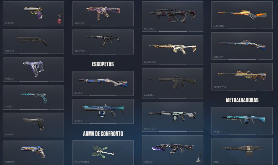 CONTA VALORANT | DONO ORIGINAL | COLEÇÃO DE SKINS