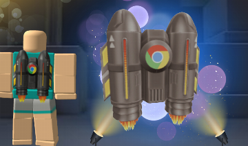 (RARO) Item de avatar roblox chroomek Jetpack