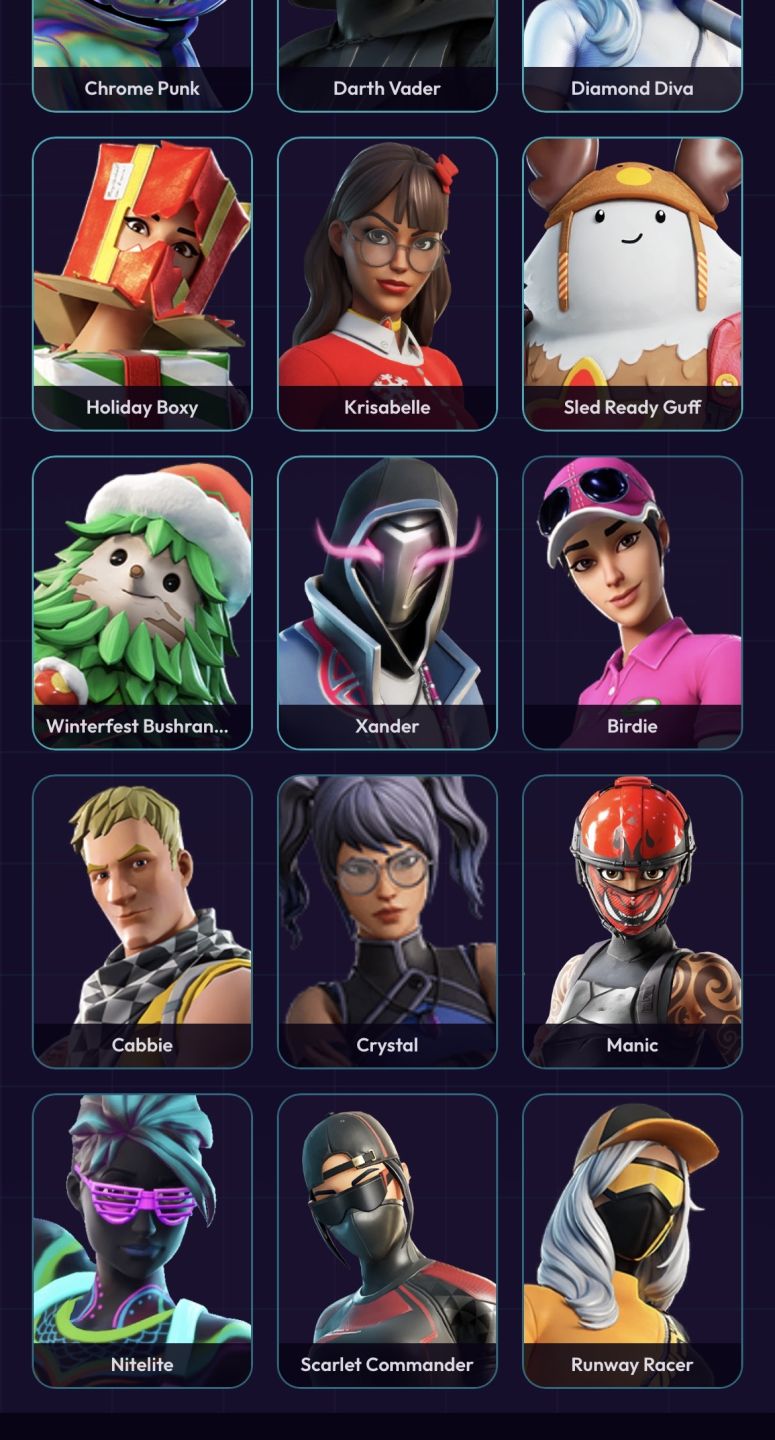 Conta Fortnite BARATA com 128 SKINS + 179 PICARETAS