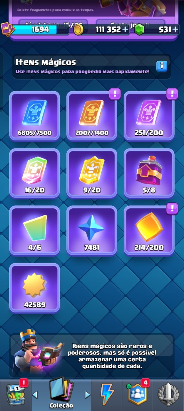 Conta de Clash Royale 14k troféus