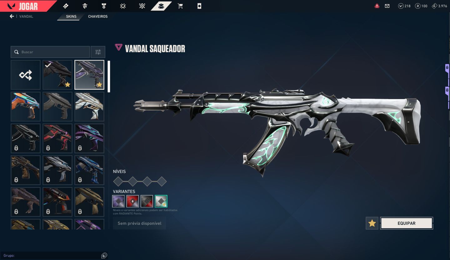 CONTA VALORANT COM SKINS RARAS | Vandal Singularidade + Phantom Reconhecimento