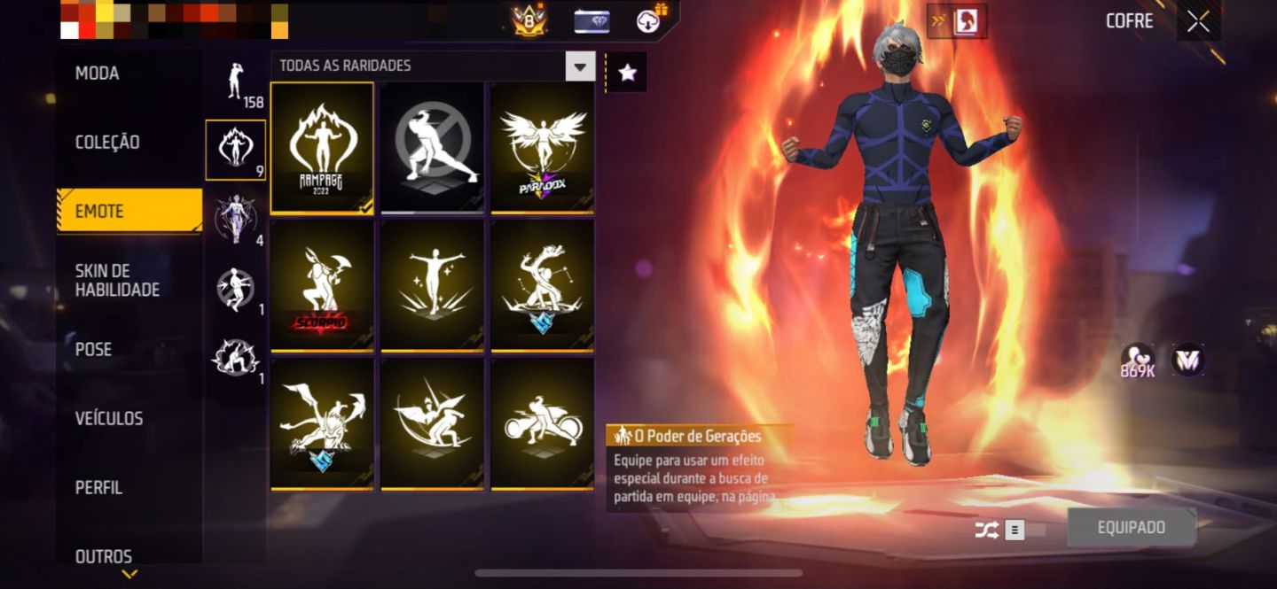 CONTA COM QUASE 1K DE PEITORAL PRIME 8 MUITO GEMADA