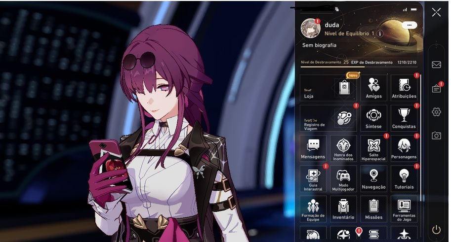 Kafka, A Dália, Ruan Mei(com skin), Dan Heng Permansor Terrae, Bailu e Archer