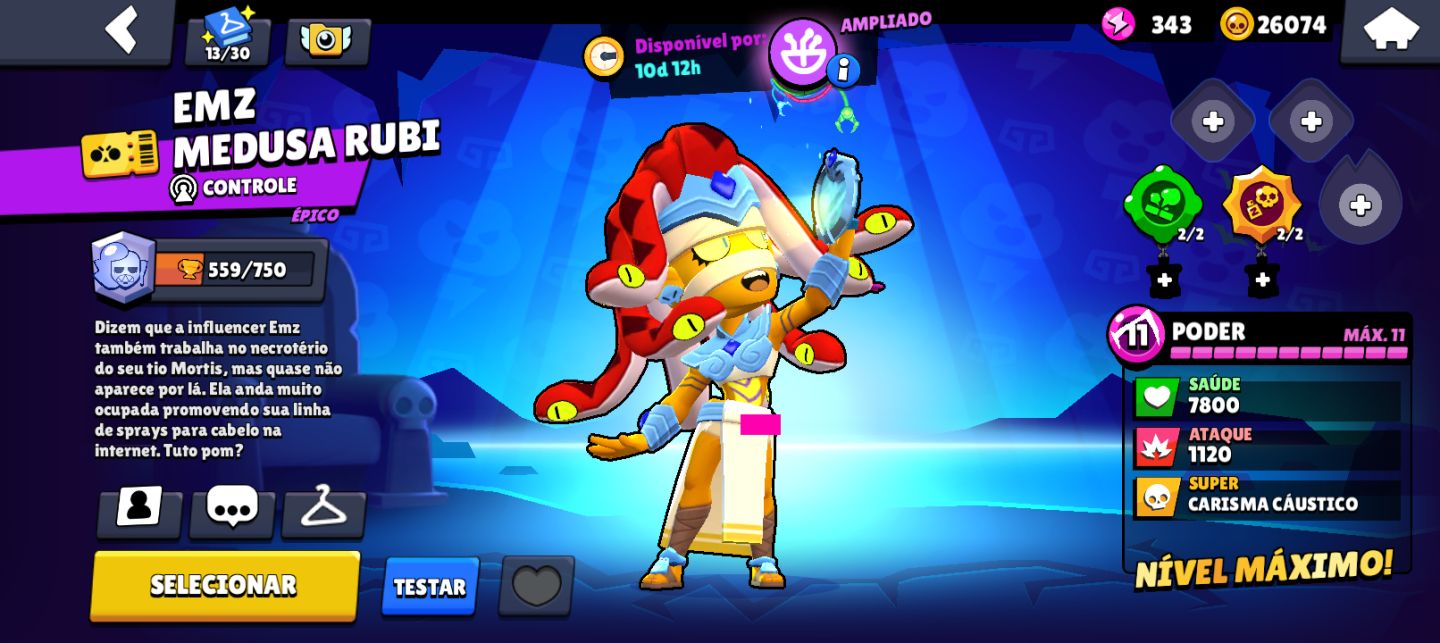 Conta de braw stars,17k de troféus,1 passe e skins que comprei na estreia.