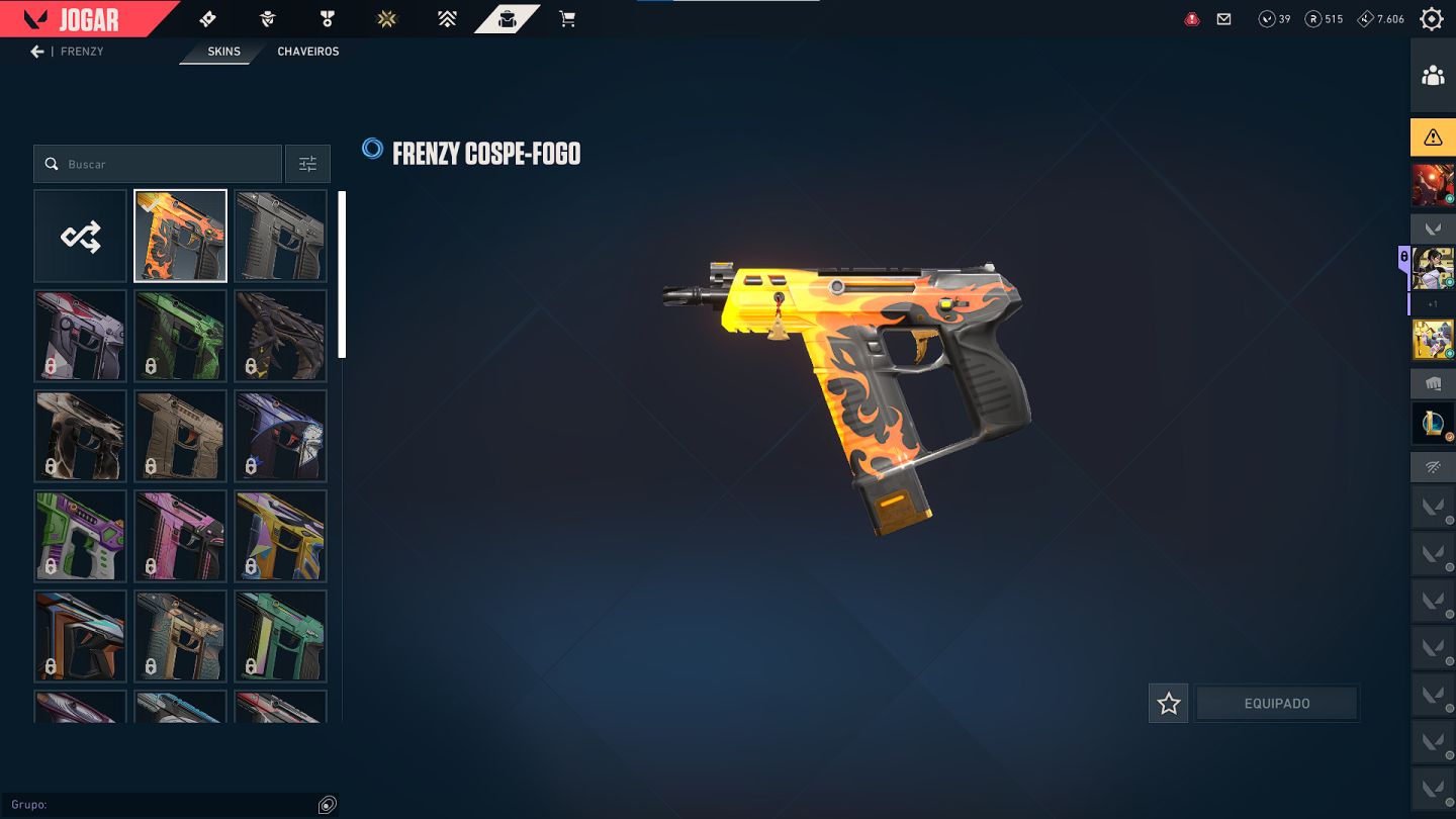 Conta VALORANT com 17 skins, vendendo pois não jogo mais e preciso de dinheiro