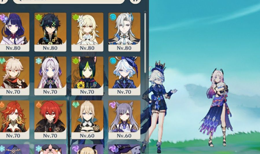 Mavuika + citlali + neuvillette + furina + kazuha + Raiden + kinich
