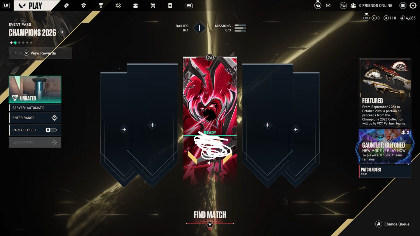 Conta Valorant Platina Sem Skins pronta para competitivo
