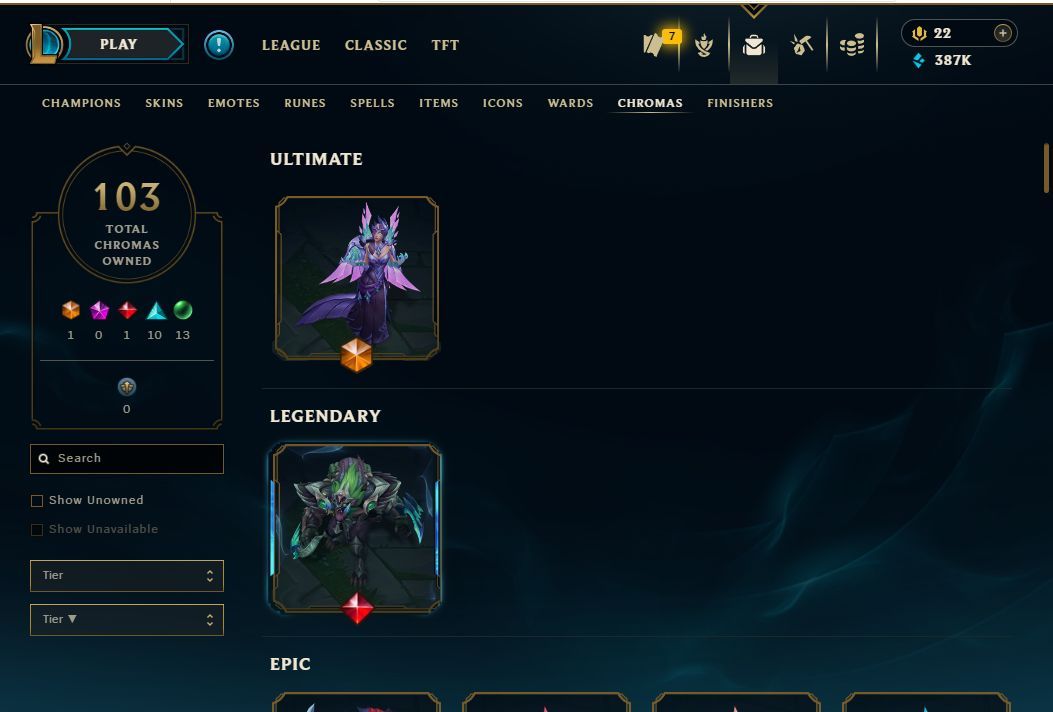 Conta Lol Full Acesso 606 Skins Esmeralda