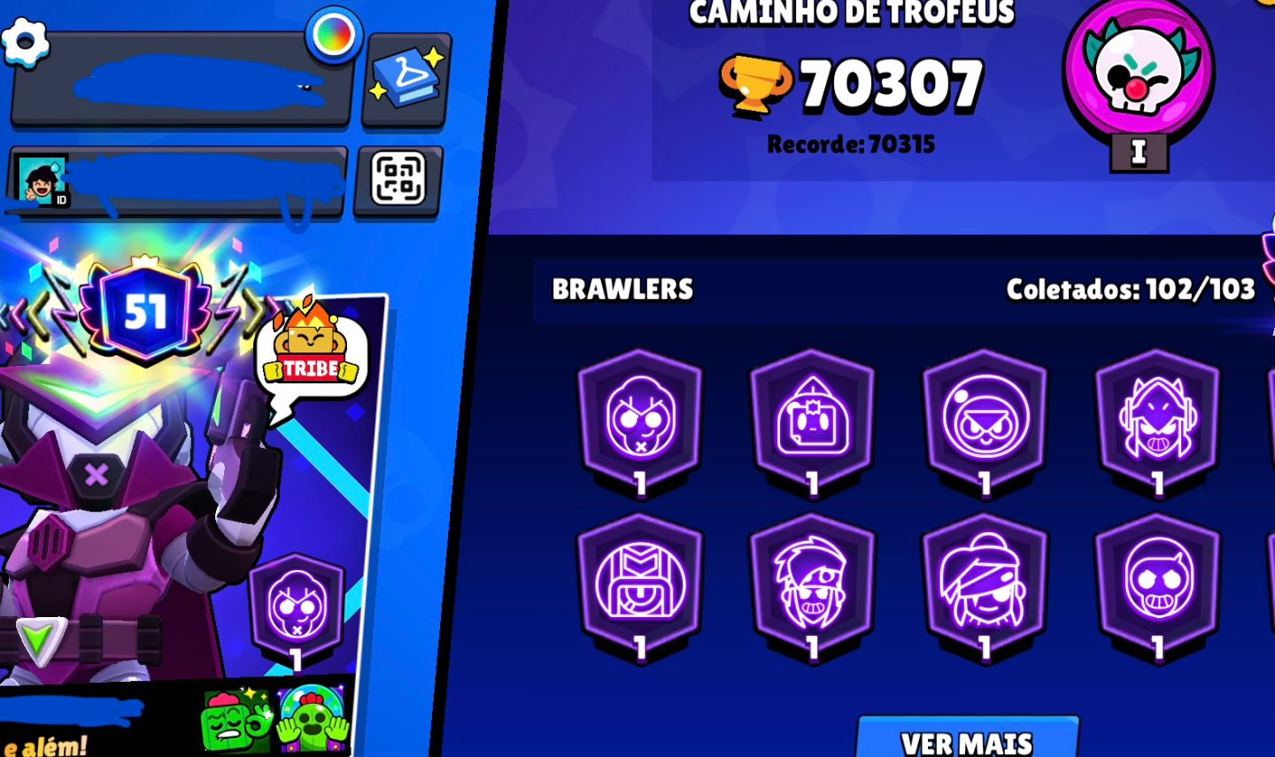 Conta brawl stars 70k + 263 skins