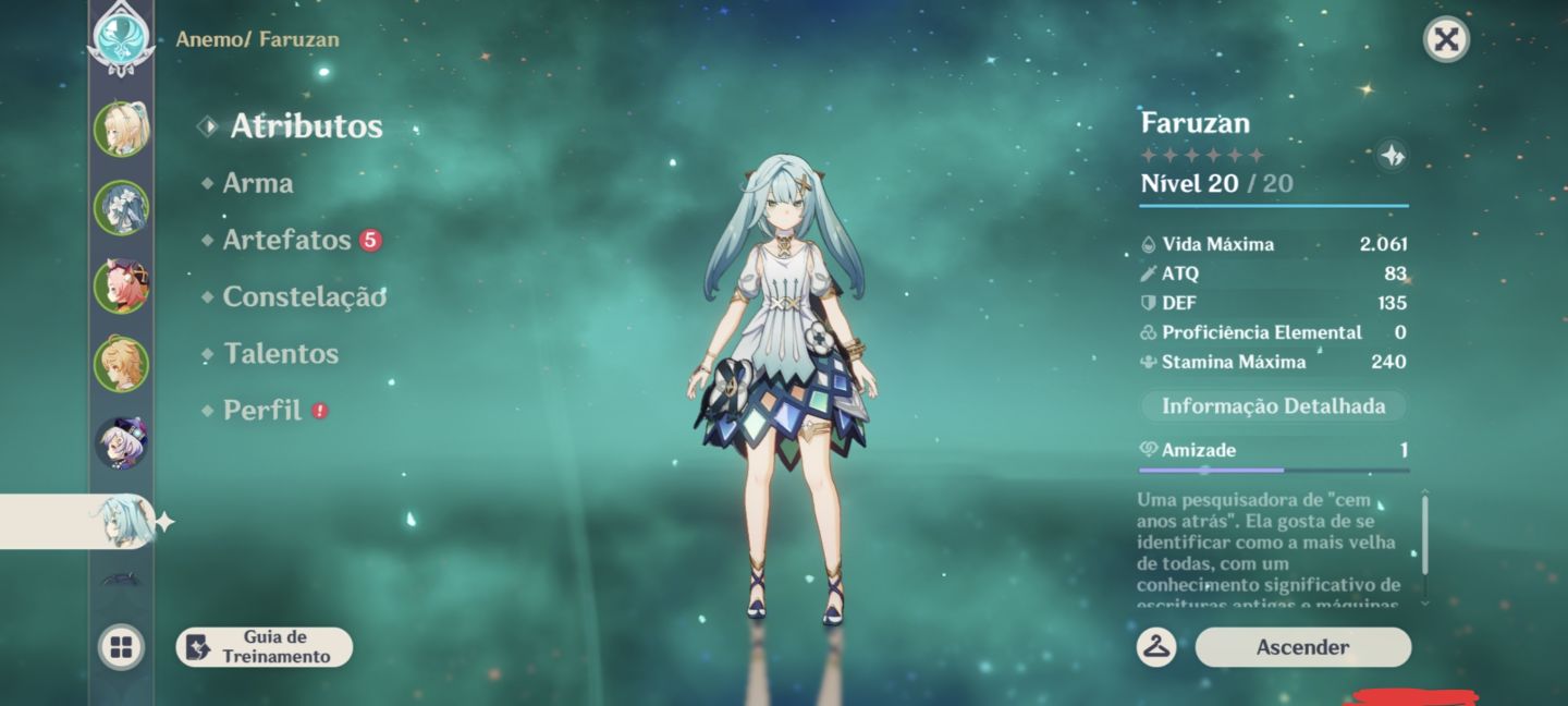 Conta de genshin com Vesna e Vodyanitsa e 90 pulls