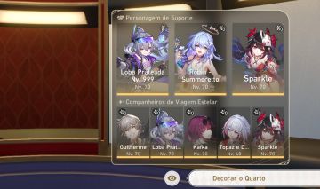 Conta de Star Rail com Loba 999, Sparkle e Robin De Verão