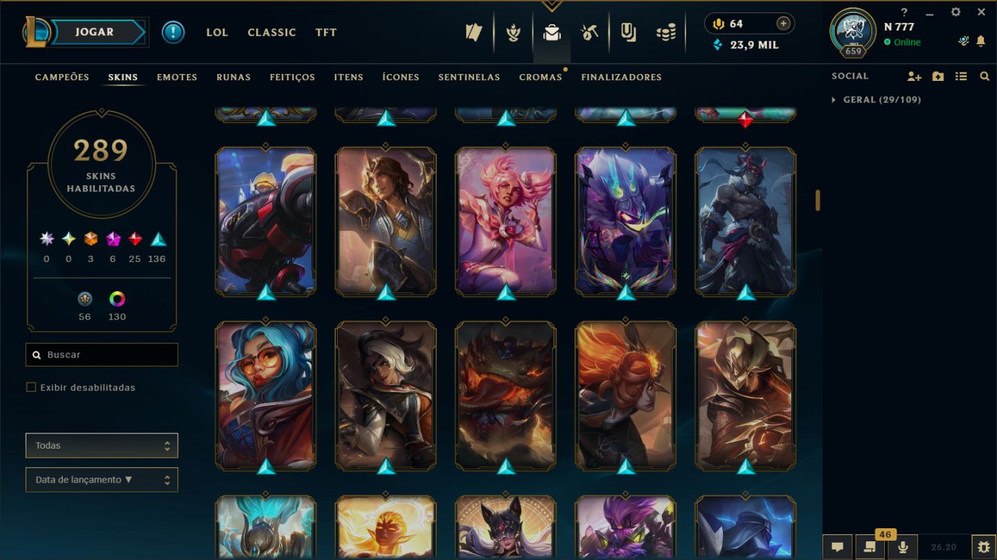 Conta de LOL e Valorant ( A NEGOCIAR)