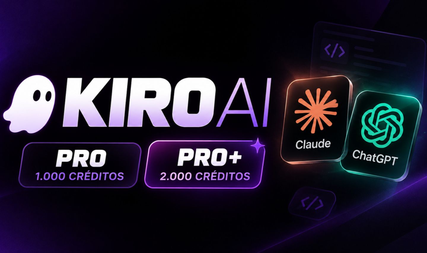 Kiro Pro/Pro+ (Menor Preço da Plataforma) | Claude Code | Codex | PRIVADO | FA