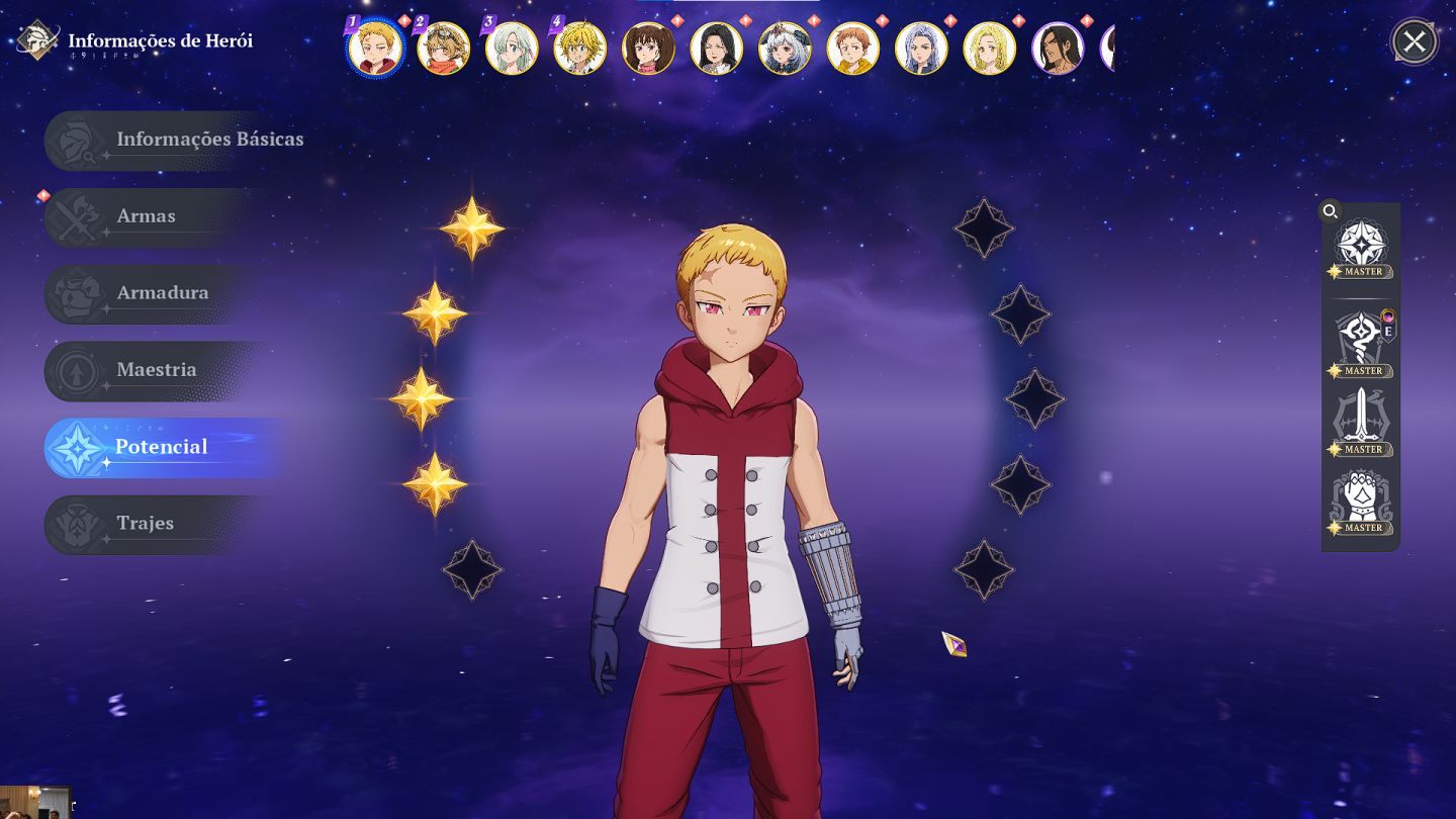 Conta:TheSeven Deadly Sins Origin: Meliodas p9 elizabeth p5 daisy p5 Lancelot p4