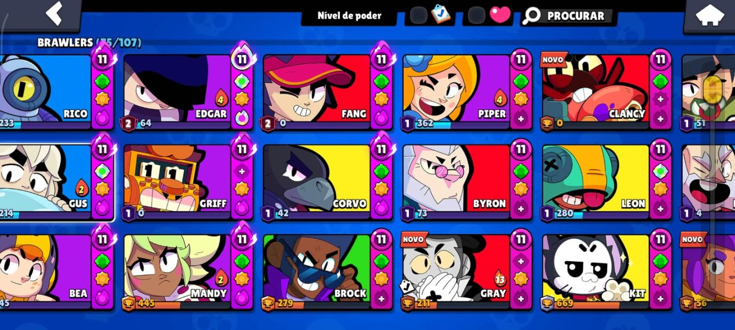 CONTA BRAWL STARS 28K TROFÉUS | CORVO PODER 11 | RANQUEADO 4609