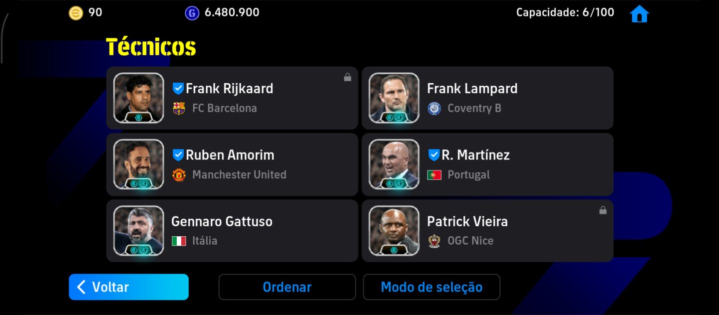 CONTA EFOOTBALL COM 3257 DE FORÇA COLETIVA FULL ATAQUE