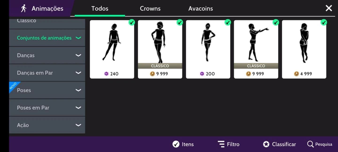Feminina com Muitos Itens em Crowns + Muitos Itens Raros, que Saíram da Loja!