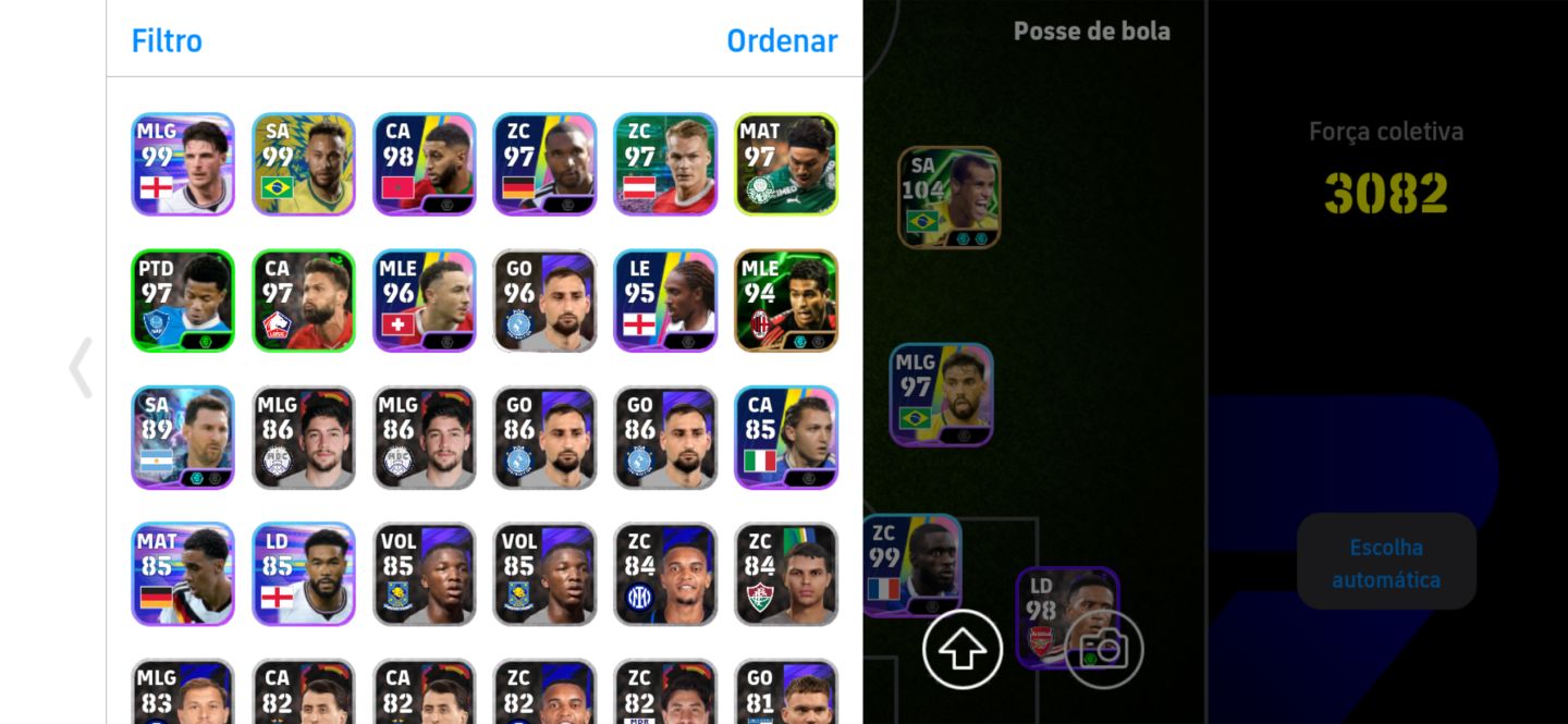 Conta de efootball com jogadores pagos/raros