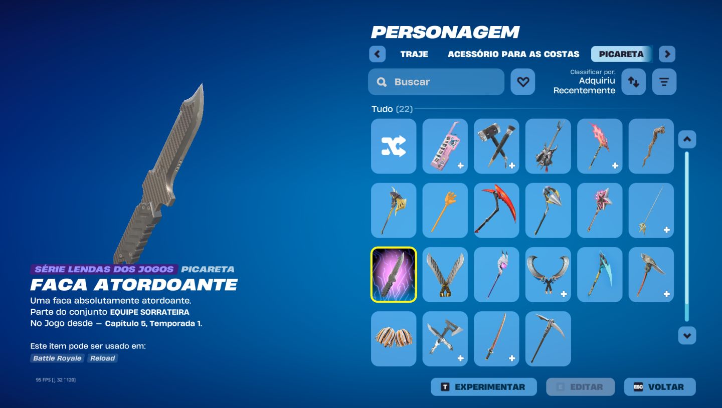 Conta Basica Fortnite/ Skins Tryhards, Compradas de pacotes e da Loja