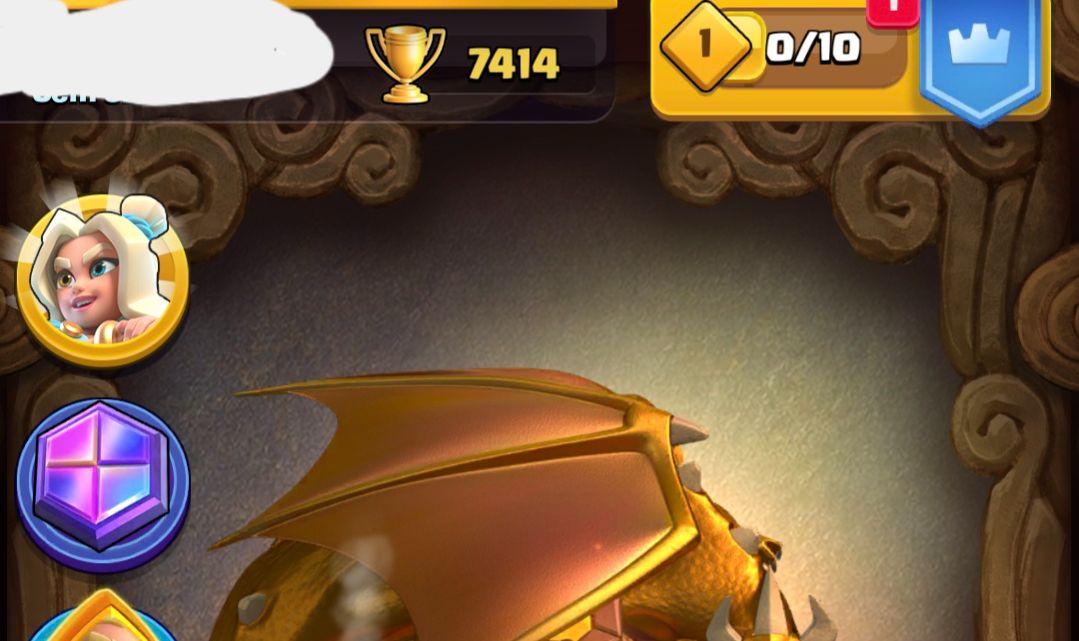 Conta Clash Royale Arena 19 7400 Troféus