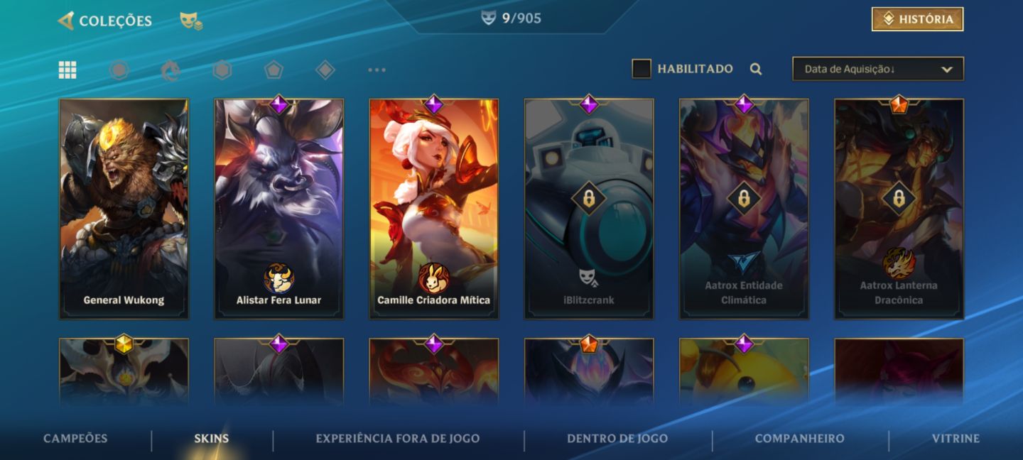 CONTA SMURF MAIN SUPORTE | SKINS LIMITADAS DE EVENTO + 3K