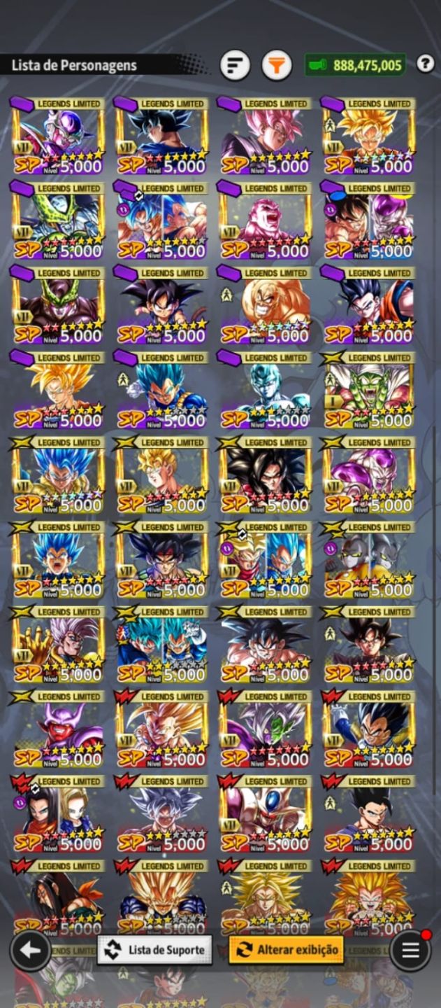 Conta end game com o Goku do mangá com os meta do jogo