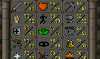 OSRS CONTA - 1460 TOTAL - 90 ATK/STR/DEF/RANGED/MAGIC | FIRE CAPE + B GLOVES