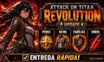 UPDATE 4 ATTACK ON TITAN REVOLUTION - PROMOCAO DE 27% - PERKS, SKINS E MAIS