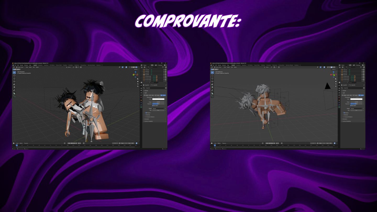 GFX Roblox 3D Profissional | Blender | A partir de R$ 10