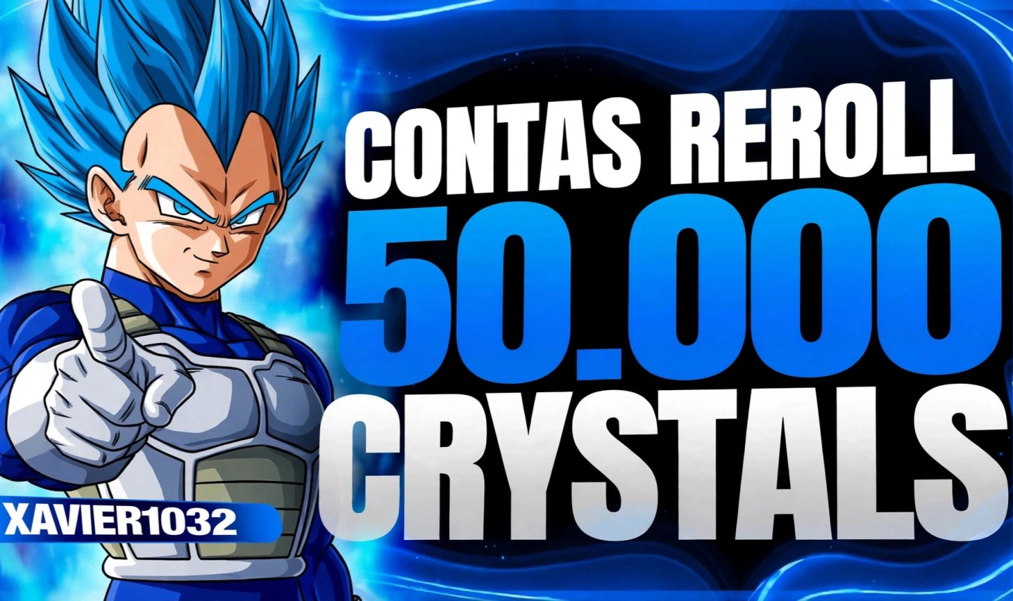 CONTAS DRAGON BALL LEGENDS COM 50.000+CRISTAIS