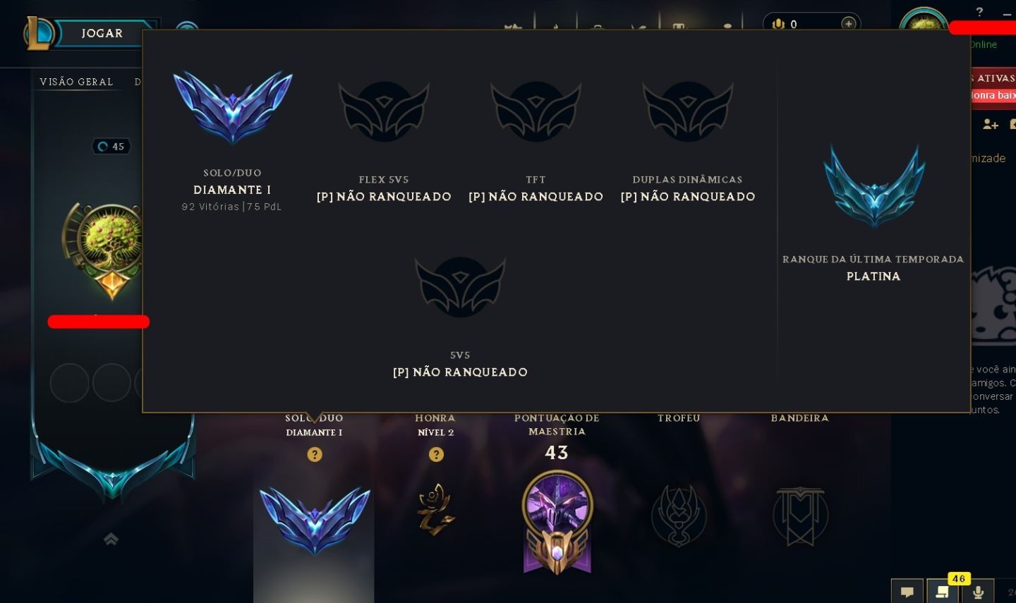 CONTA DIAMANTE 1 77% WINRATE COM KASSADIN (DECAY DE MESTRE) [FULL ACESSO]