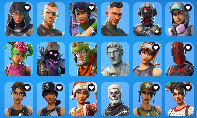 Conta de Fortnite antiga (Muitas skins)