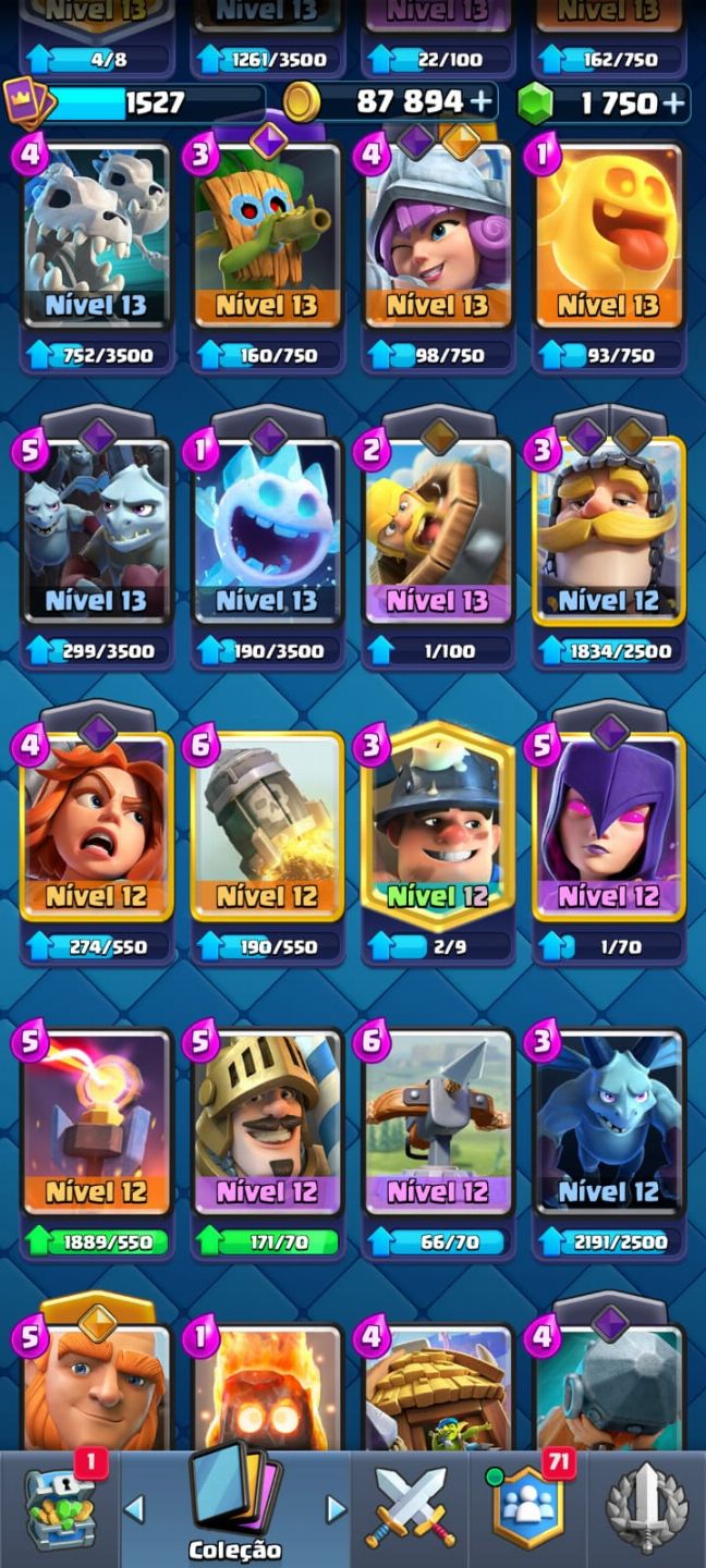 Conta Clash Royale à venda nível avançado! mande sua proposta