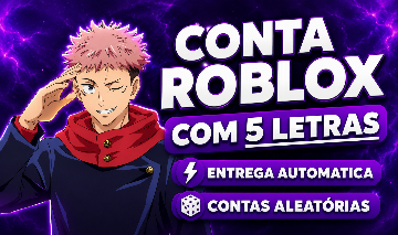 CONTA RARA 5 LETRAS ROBLOX